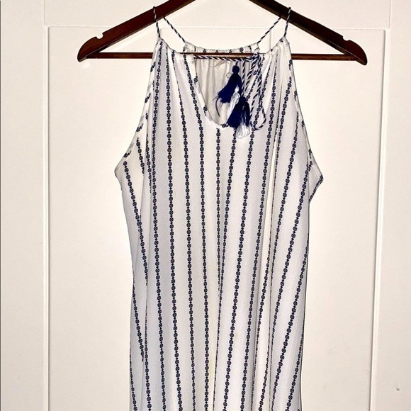 Lazy Sunday Women Racerback Stripe Tunic M Dainty Flowy Feminine Summer - Picture 2 of 6